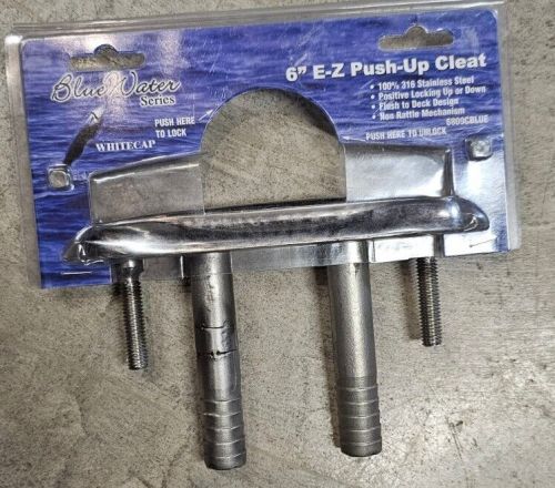 E-Z Push Up Marine Cleat Blue Water Series Stainless Steal Flush To Dock New, US $40.00, image 6