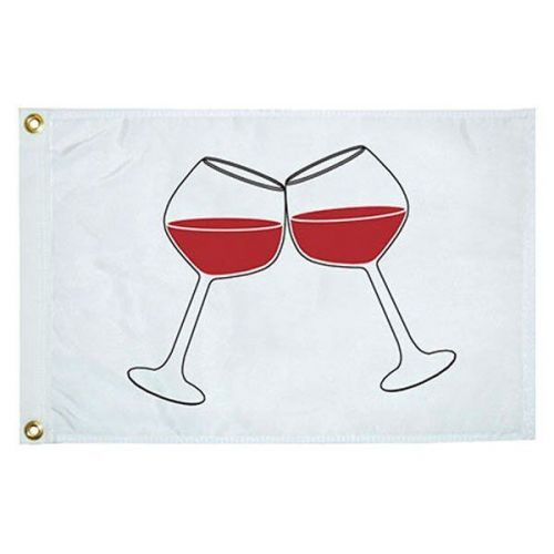 Taylor made 5118 - 12" x 18" nylon "wine glasses" flag