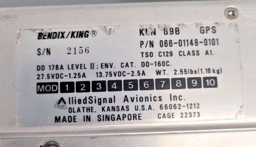 Bendix King KLN 89B GPS 066-01148-0101, US $429.00, image 5