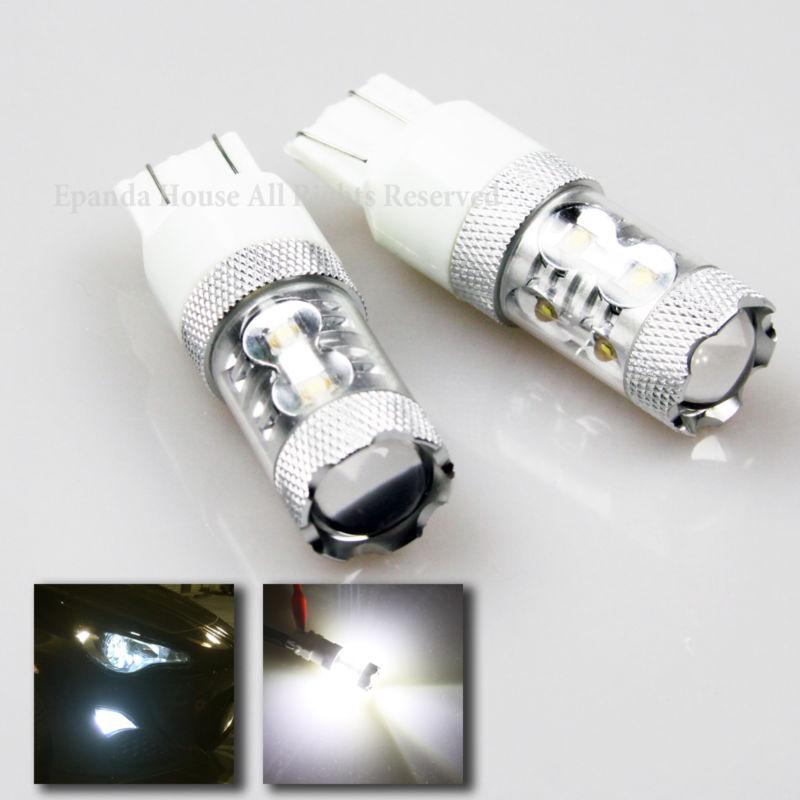 New!! 7443/t20 50w osram white led turn signal brake tail lights projector bulbs