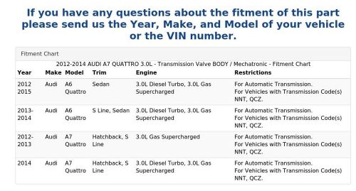 2012-2014 AUDI A7 QUATTRO 3.0L - Transmission Valve BODY / Mechatronic, US $349.99, image 2