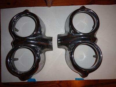 1958 chevy parking light bezel left & right side