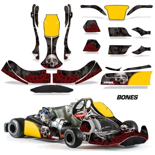 Graphics kit sticker decal wrap for kart crg na3 bone collector black