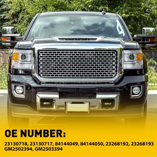 Chrome Housing Headlights Set For 2014-2019 GMC Sierra 1500 2500 3500 Assmeblies, US $205.99, image 2
