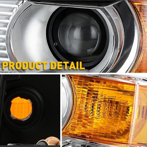 Chrome Housing Headlights Set For 2014-2019 GMC Sierra 1500 2500 3500 Assmeblies, US $205.99, image 5
