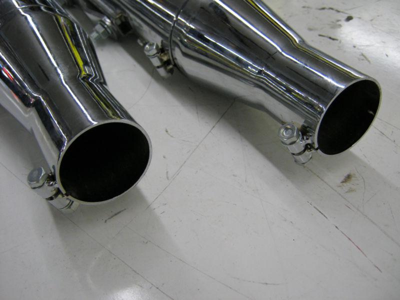Sell NEW CUSTOM CHOPPER BOBBER CAFE RACER EXHAUST MUFFLERS TURN OUTS in