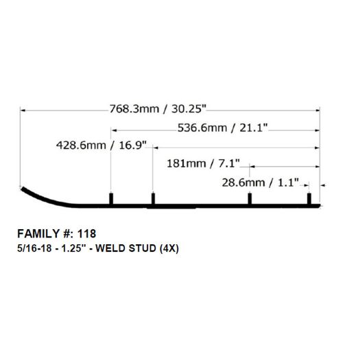Bottom line 6" carbides runners skags for arctic cat fits many 1992-2000 sleds
