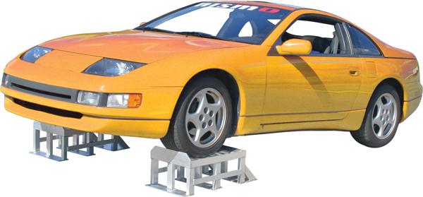 Xl aluminum car-auto service ramps-stands-low clearance (cr-7214)