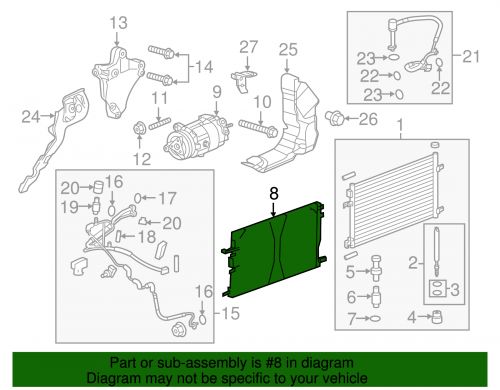 Genuine GM Air Conditioning Condenser Bracket 13241736, US $113.11, image 3
