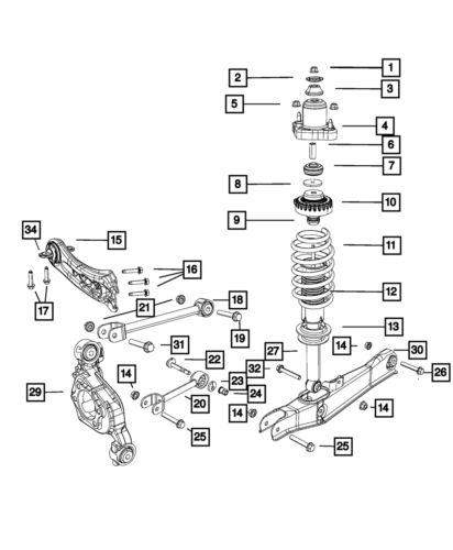 Genuine Mopar Camber Link Assembly 68079539AF, US $71.96, image 4