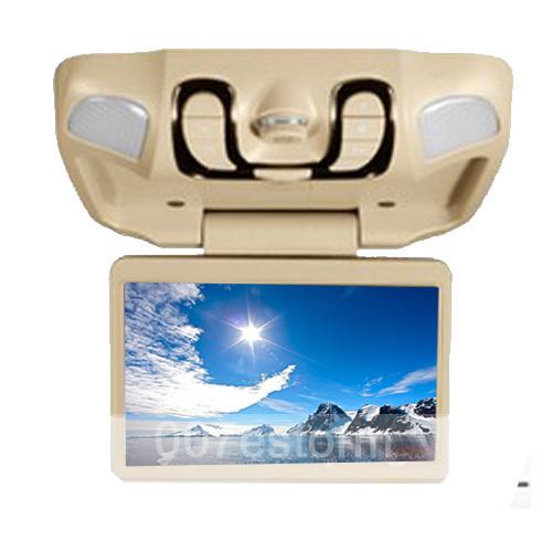 Sell Beige Car Roof Mount Flip Down Rotate 10.1" LCD DVD Player Games