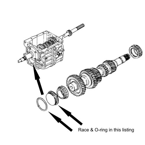 T5 WC Bearing Race Cup with O-rings for World Class Case Front Cluster T-5, US $23.95, image 4