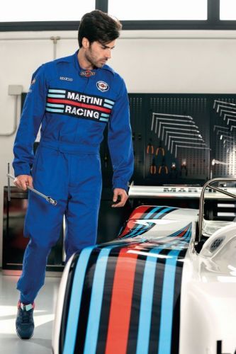 Sparco Martini Racing Mechanics Suit Blue Pockets Cotton/Polyester Size:S-XXL, US $200.00, image 2