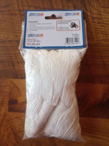 Sea dog line gear hammock - nylon webbing - white - 671100-1 - 60"