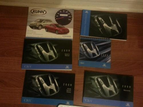 2008 honda crv owners manual with invoice sticker
