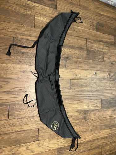 Autobrahn hood bra, black with yellow fahrvergnügen  logo, fits mk7 golf/gti