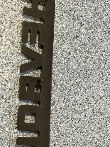 Chevrolet emblem gold color 14" x 1.75" circa 1980s pickup truck chevy