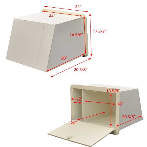 Boat Tackle Storage Box | Textured Starboard 22 x 14 5/8 Inch, US $217.82, image 6