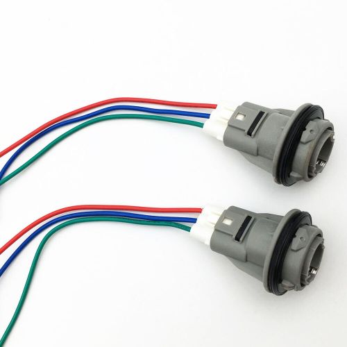 2xFront Turn Signal Light Socket Connector Harness W/ 3-Wire Kit For Honda Civic, US $12.99, image 2
