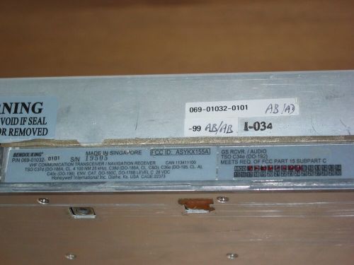 28 VOLT BENDIX KING KX-155A NAV COM RADIO WITH GLIDESLOPE !!! P/N 069-01032-0101, US $1,895.00, image 6