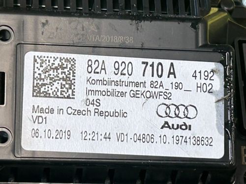 2018+ AUDI A1 MK2 SPEEDOMETER INSTRUMENT CLUSTER 82A920710A VIRTUAL, US $, image 6