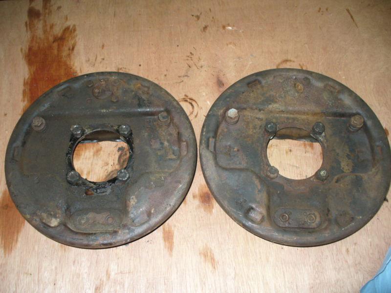 front hydraulic brake assemblies left & right backing plates 1946 ford flathead, US $90.00, image 2