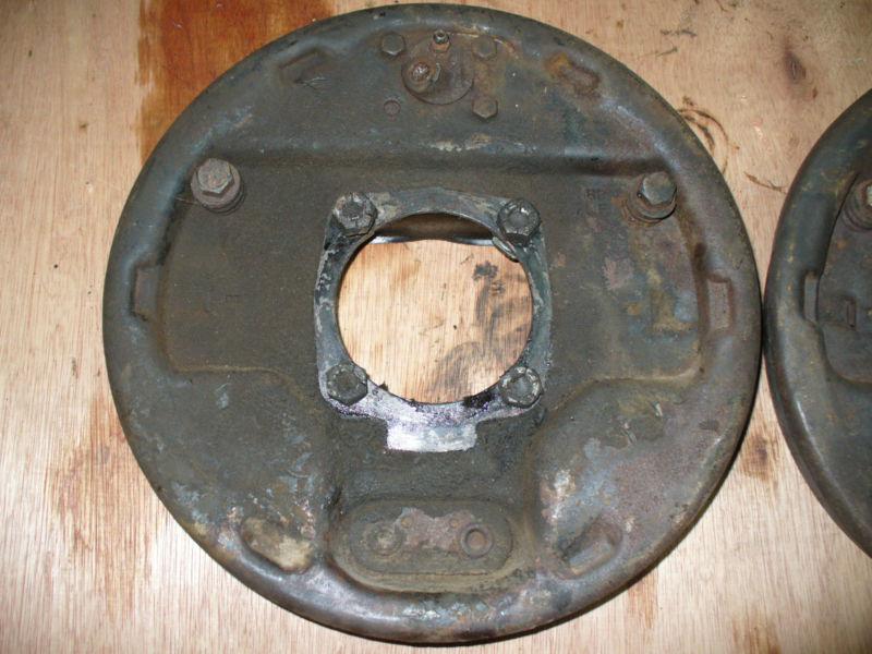 front hydraulic brake assemblies left & right backing plates 1946 ford flathead, US $90.00, image 4