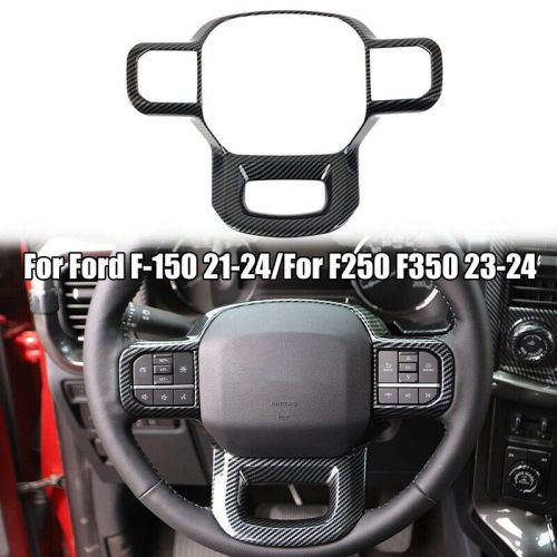 Carbon Fiber Style Car Steering Wheel Cover Trim Fit For Ford F-250 F-350 23-24, US $28.69, image 5