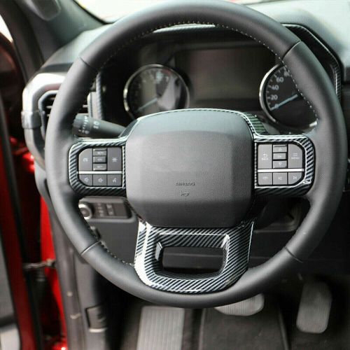 Carbon Fiber Style Car Steering Wheel Cover Trim Fit For Ford F-250 F-350 23-24, US $28.69, image 10