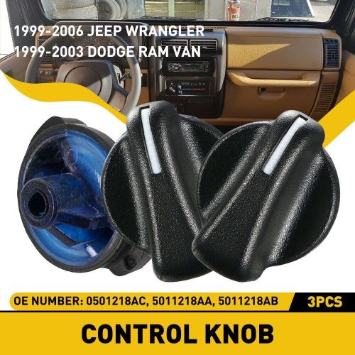 For 99-05 Jeep Wrangler A/C Heater Knob Control Blower Fan Knob SET 3 OEM NEW EC, US $14.99, image 10