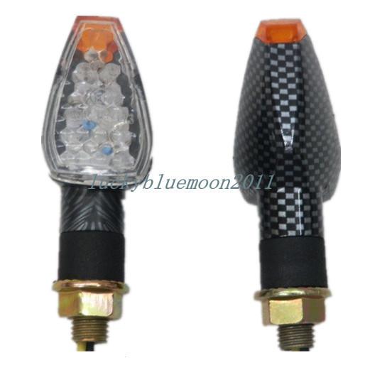 Sell CARBON LED TURN SIGNAL LIGHT LIGHTS FOR MOTORCYCLE DIRT BIKE DUAL
