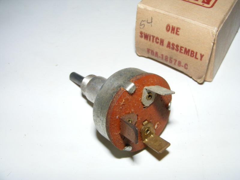 1954 FORD PASSENGER HEATER SWITCH NOS NEW OLD STOCK FDA-18578-C, US $17.99, image 2