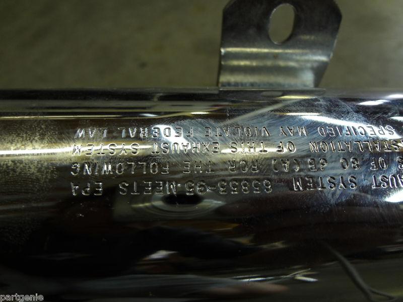 Sell HARLEY DAVIDSON EXHAUST SYSTEM HEADER MUFFLERS STOCK CHROME PIPES