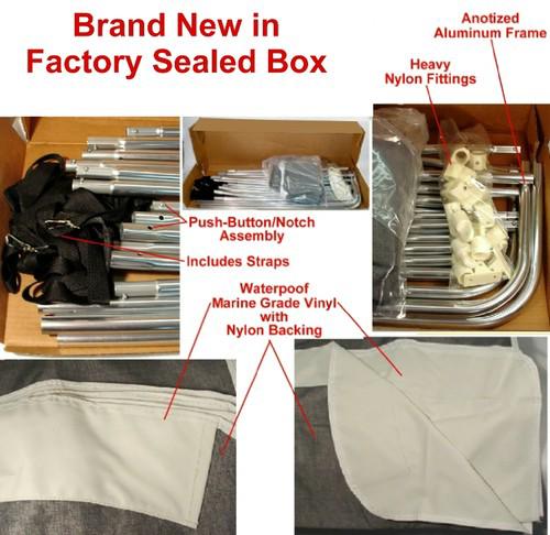 NEW 3 BOW BOAT BIMINI CONVERTIBLE TOP COVER,70