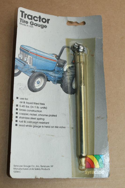 Sell Vintage Syracuse Tractor Tire Tyre Air Pressure Gauge Gage 120WC