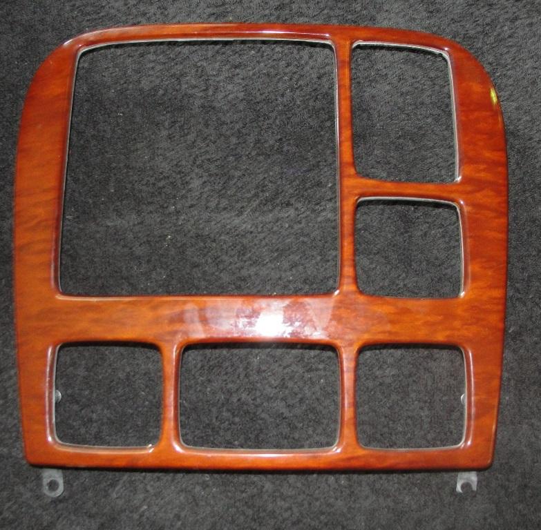 Oem mercedes w220 s500 s430 w215 navigation climate control radio bezel wood