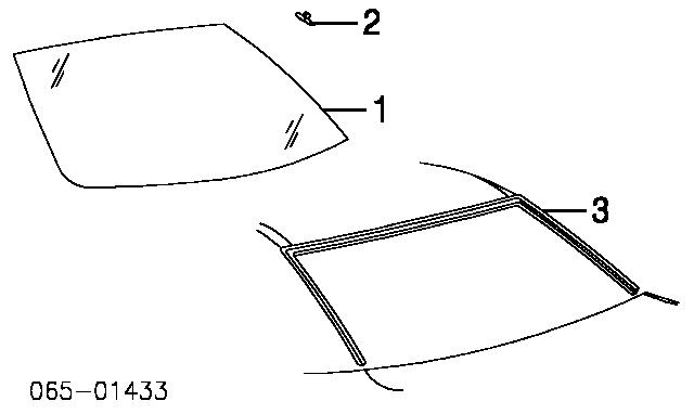 Fb21190gtn 2001-06 lexus ls 430 back rear window glass antenna heated