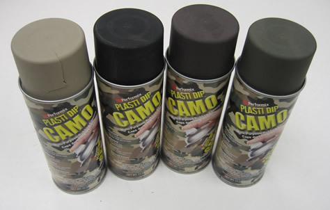Plastidip camo kit for mud-skipper longtail mud motor - 4 cans, 4 colors 