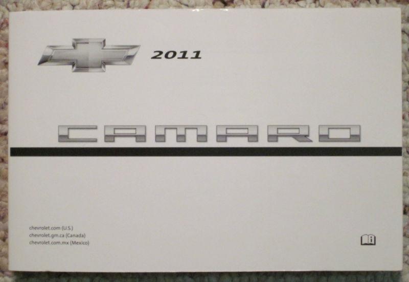 Chevrolet camaro owners manual - new