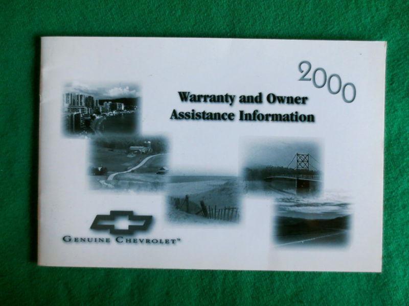 2000 00 Chevrolet Malibu Owners Manual H22, US $9.50, image 2