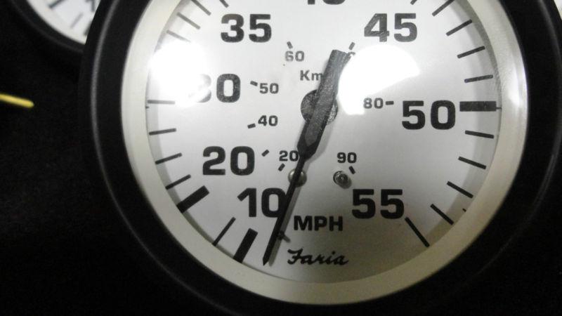 Speedometer gauge #32909 #se9473 (fits 3.4" hole) faria euro whit style 55mph #2