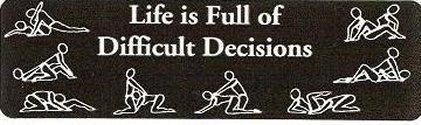 Motorcycle sticker for helmets or toolbox #627 life is full of difficult