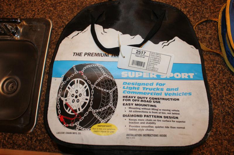 Sell LES SCHWAB SNOW TIRE CHAINS Quick Fit Sport LT 2517 New in