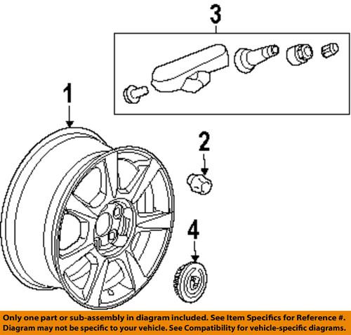 Gm oem 9597846 wheels-wheel nut