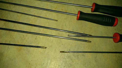 Snap on cabinet long screwdriver orange and red lot., US $32.00, image 2