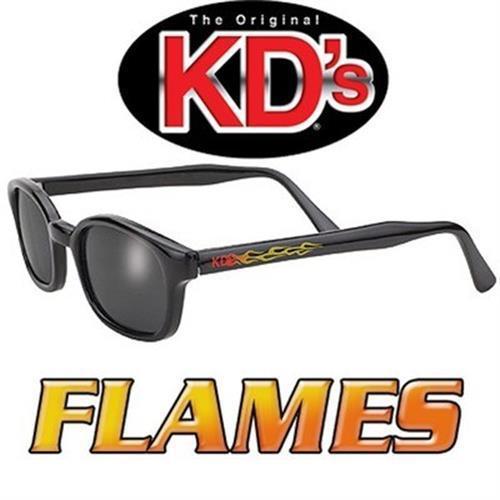 Flames sons of anarchy original kd's biker glasses sunglasses w/smoke lenses