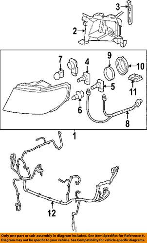 Saab oem 19121826 headlight-headlamp assembly