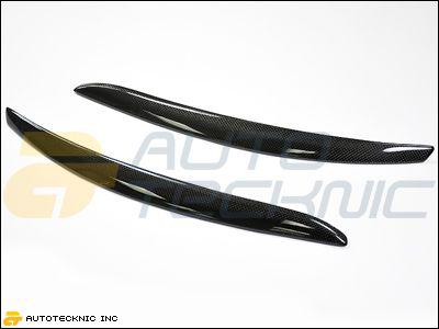 07 08 09 10 bmw e92 328i 335i m3 gts real carbon fiber eyelids eyebrows covers