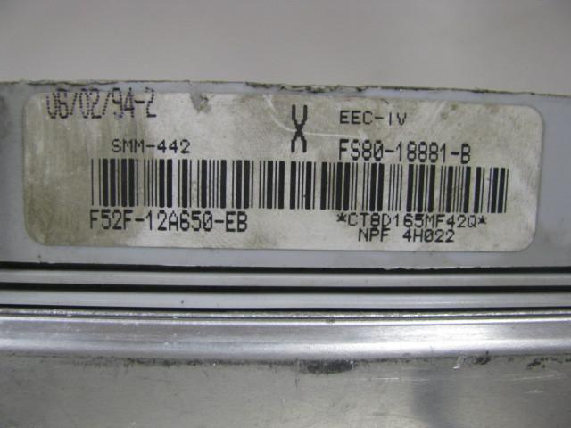 ECU ECM COMPUTER Mazda 626 1996 96 4 cyl Auto F52F-12A650-EB FS80-18881-B 364417, US $59.99, image 4