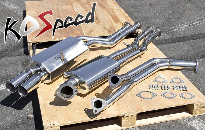 Stainless steel dual euro tip full catback exhaust system 92-98 bmw e36 325 328